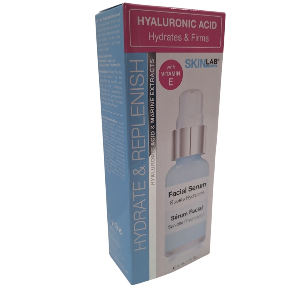 SkinLab Hydrate & Replenish Facial Serum With Vitamin E 1oz. Hyaluronic Acid NEW - Picture 2 of 15